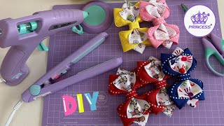 LAÇO FOLHA COM GRAVATINHAdiyribbon diy lacos [upl. by Eevets]