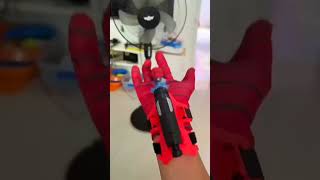 Spiderman Web Launcher Glove Toys Wrist Transmitter For Kids Cosplay P [upl. by Idissak]