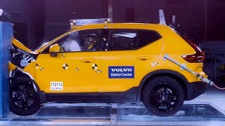 Volvo XC40  Small overlap crash test [upl. by Tioneb366]