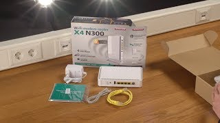 Unboxing amp Installation des Sitecom WLM4600 WiFi Router X4 N300  DEUTSCH [upl. by Asilenna]