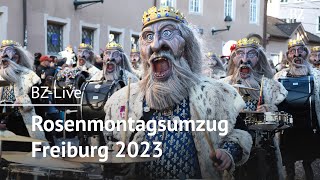 Rosenmontagsumzug in Freiburg 2023 [upl. by Ydur]