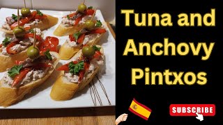 Tantalizing Tapas Tuna and Anchovy Pintxos Recipe food foodie recipe cooking streetfood [upl. by Chrisoula162]