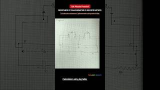 Resistance of galvanometer by Kelvins method class 12 Experiment  Board exam  Physics Practical [upl. by Adallard]