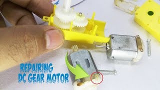 How to Repairing DC Gear Motor  JAHIRUL [upl. by Blakelee]