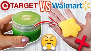 TARGET SLIME VS WALMART SLIME Which is Worth it [upl. by Christel]