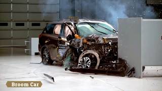 2018 MITSUBISHI OUTLANDER Crash Test  Broom Car [upl. by Ilak]