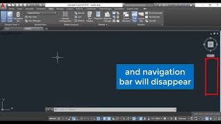 Hide and show navigation bar in autocad [upl. by Ynes]