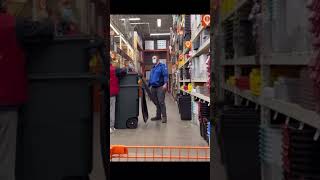 Compilations of GARBAGE Can lids elicit GREAT reactions from peoplefunny homedepot angry ouch [upl. by Etnaled24]