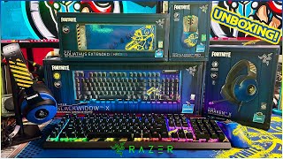 Razer x Fortnite Unboxing FOUR Limited Edition Products [upl. by Tenrag]