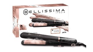 Bellissima B28 100 My Pro Steam Professional Hair Straightener Unboxing and Review [upl. by Nalod]