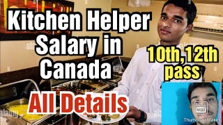 Kitchen helper job in Canada Requirements Salary All details [upl. by Tuckie]