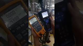 Calibration of Flow Transmitter  EndressHauser  Using Hart Communicator 475 and Fluke 726 [upl. by Beckie]