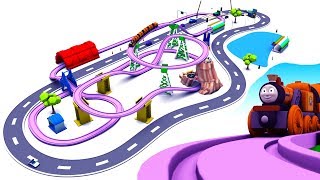 Train Cartoon videos for children  Toy Factory Train  Chu Chu Train  Car Cartoon [upl. by Body]