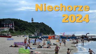 Niechorze Plaża Deptaki Atrakcje Nowe Molo 06072024 [upl. by Nosittam965]