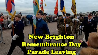 New Brighton War Memorial Remembrance Day Service Parade Leaving 2024 [upl. by Assiren]