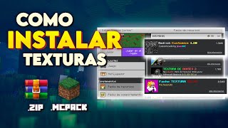 🎁 Como PONER PACKS DE TEXTURAS en MINECRAFT Bedrock en 2024 🚀 MCPE 120 y 121📣 [upl. by Hgiel]