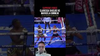 Claressa Shields highlights from her last fight Come to LCA tomorrow [upl. by Alauqahs]