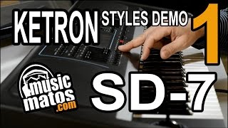 Ketron SD7 démonstration des styles 1 [upl. by Worl]