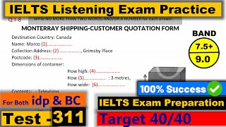 IELTS Listening Practice Test 2023 with Answers Real Exam  311 [upl. by Zischke]