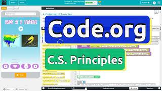 Codeorg Lesson 35A Lists Practice  Tutorial with Answers  Unit 6 CS Principles [upl. by Nottage]