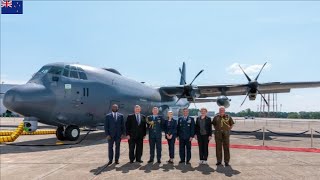 New Zealand Receives First C130J Super Hercules Transport Aircraft [upl. by Newfeld292]