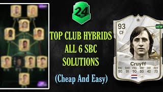 TOP CLUBS HYBRID SBC SOLUTIONS Easiest Way Possible  Madfut 24 Sbc  Madfut 24 [upl. by Enidanreb308]