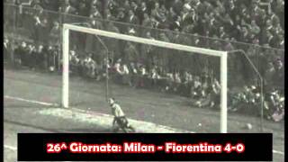 Road to Scudetto  19541955  Tutti i gol del Milan [upl. by Hoxsie]