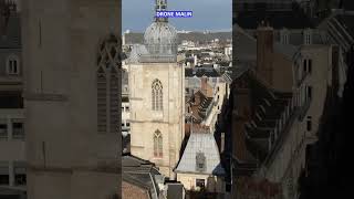 Visite de Rouen Gros Horloge filmé par un drone dans le ciel de SeineMaritime Normandie shorts [upl. by Truman184]