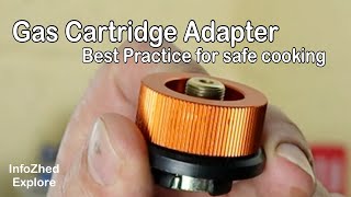 Camping Gas Cartridge Adapter [upl. by Lorrayne444]