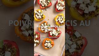 POIVRONS FARCIS AU TEMPEH food easyrecipe delicious [upl. by Pierrette]