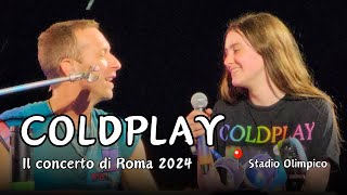 Coldplay Roma 2024 le emozioni live del concerto allo Stadio Olimpico [upl. by Dal]