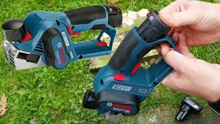 Bosch GHO 12 V20 Cordless Planer Unboxing and test [upl. by Nrol]