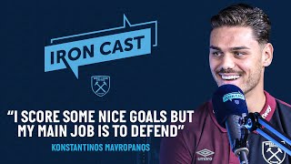 Konstantinos Mavropanos First West Ham interview 🎙 🇬🇷  Iron Cast Podcast [upl. by Monti]