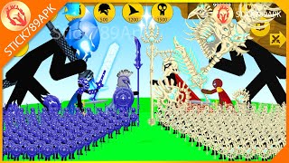 FINAL BOSS ICE XIPHOS SPEAROS VS MEGA GIANT BOSS BONE XIPHOS  Stick War Legacy Mod  Stick789Apk [upl. by Rozina]