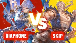 High Level GBVSR Gameplay  Grimnir vs Soriz  Diaphone vs Skip  Ranked Match [upl. by Waller361]