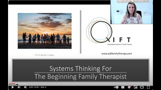 Systems Thinking For The Beginning Family Therapist [upl. by Ahsiral]