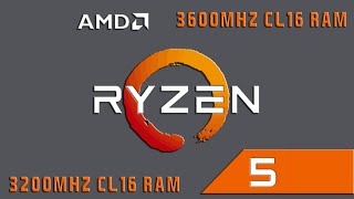 Ryzen 5 RAM 3200Mhz VS 3600Mhz [upl. by Eesdnil]