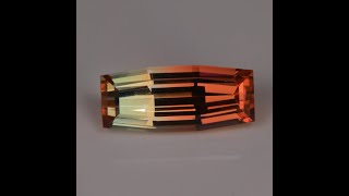 Stepped Cushion Cut BiColor Tourmaline 401 Carats [upl. by Antoine37]