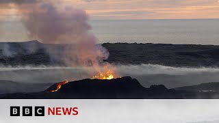 Iceland volcano eruption fears prompts evacuation of Grindavik area  BBC News [upl. by Airekal740]