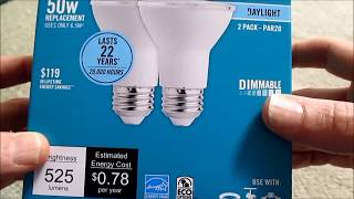 Ecosmart PAR 20 LED lightbulb review [upl. by Joette]