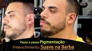 💈✂️Como Fazer PREENCHIMENTO NA BARBAPigmentação na Barba Com Bigen Passo a Passo [upl. by Arbas731]