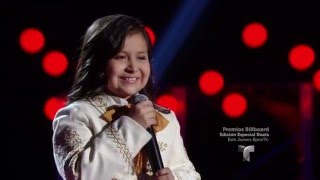 Jolette Rivera canta ‘Ojitos Pajaritos’  Audiciones  La Voz Kids 2016 [upl. by Vokaay]