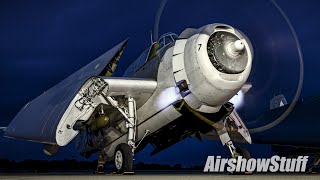 TBM Avenger Night Engine RunUps  TBM Avenger Reunion 2022 [upl. by Presley542]