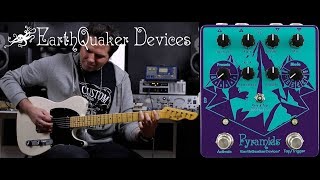 Earthquaker Devices pyramids stereo flanging demo by martial allart [upl. by Yllak]