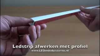 Ledstrip netjes afwerken met ledstrip profiel [upl. by Nsaj323]