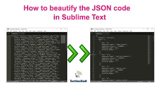 How to beautify the JSON code in Sublime Text [upl. by Gignac]