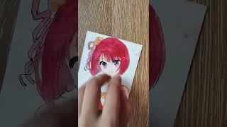 Drawing kana arimaoshi no ko kana arimadrawing art shortanime shortsviraltrending fyp [upl. by Anilesor321]