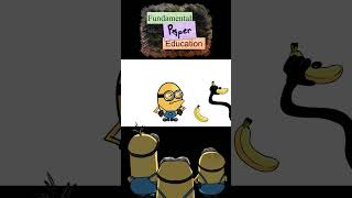 Mini Crewmate Kills Fundanental Paper Education  Banana  Among Us amongusanimationmeme [upl. by Diandre]