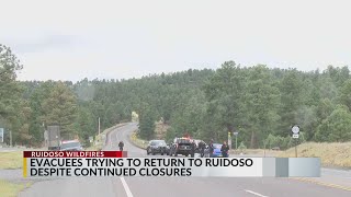 Ruidoso evacuees attempting to return home [upl. by Joo]