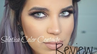 Solotica Color Contacts Review  QUARTZO [upl. by Anitsyrhc]